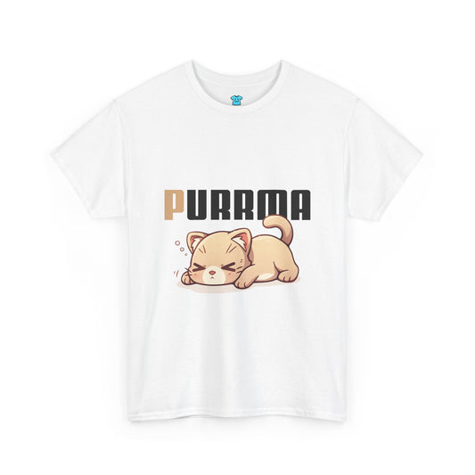 Koszulka „Purrma” – idealna dla wszystkich, którzy kochają koty i cenią spokojny, przytulny vibe