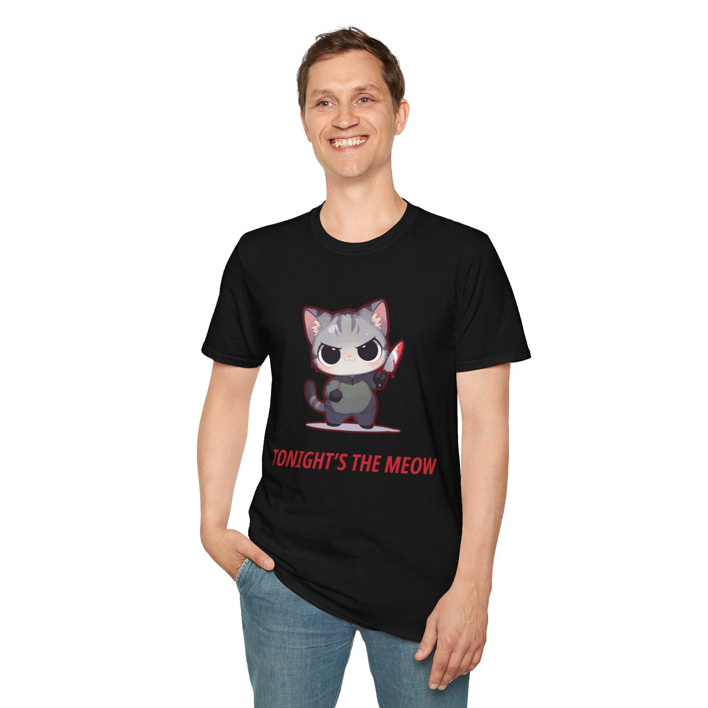 Koszulka „Tonight’s the Meow” – koci urok z pazurem (i podejrzanym alibi)