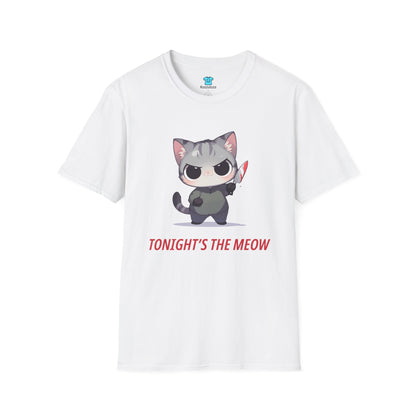 Koszulka „Tonight’s the Meow” – koci urok z pazurem (i podejrzanym alibi)
