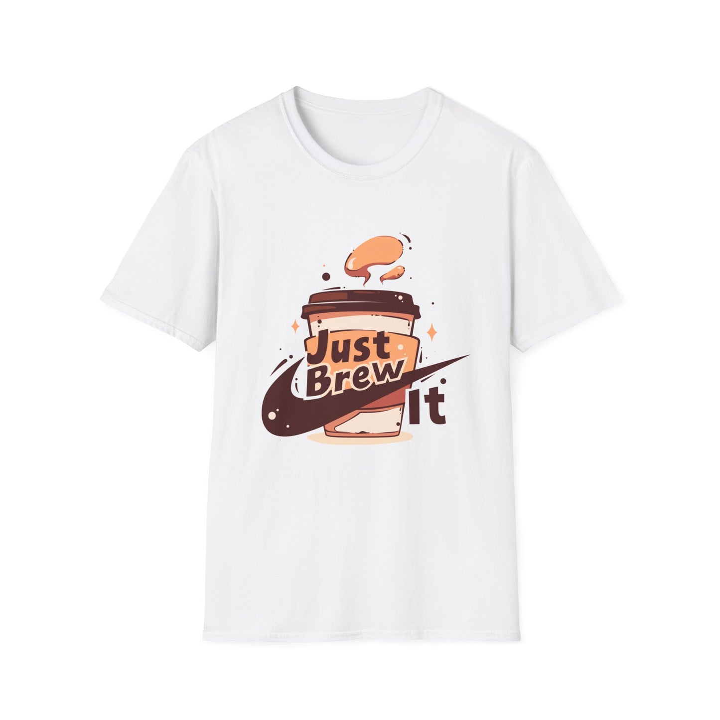 Koszulka „Just Brew It” - idealna dla miłośników kawy, którzy lubią zaczynać dzień z uśmiechem.