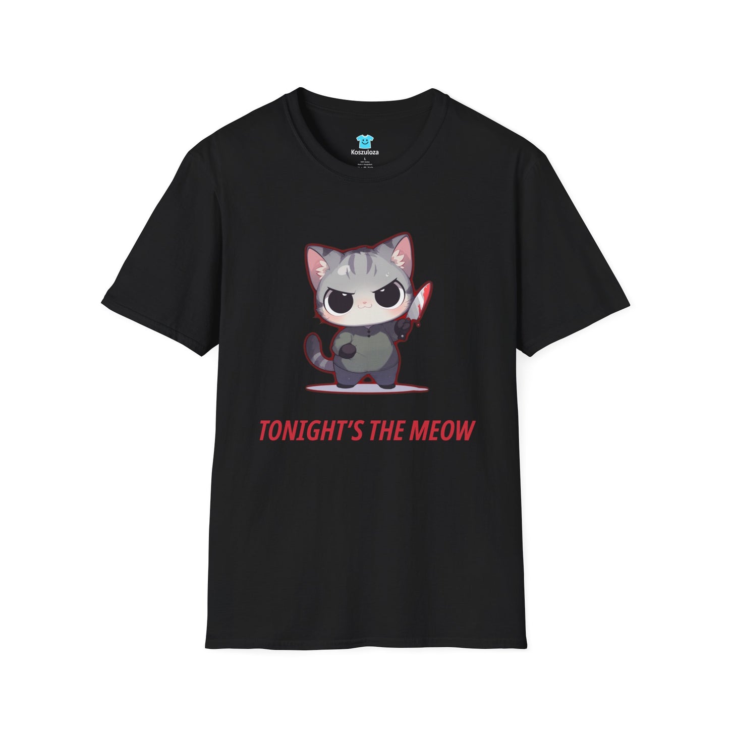 Koszulka „Tonight’s the Meow” – koci urok z pazurem (i podejrzanym alibi)