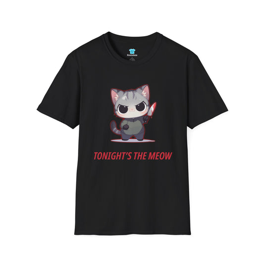 Koszulka „Tonight’s the Meow” – koci urok z pazurem (i podejrzanym alibi)